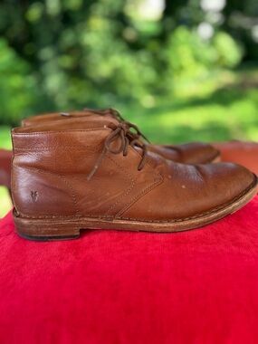 Frye Tan Leather Chukka Boots